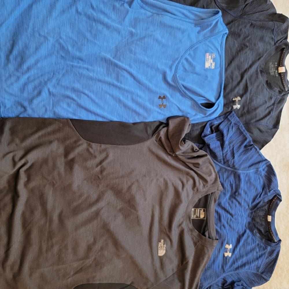 Four under armour men sport shirt